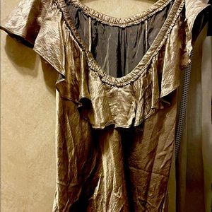 Banana Republic gold blouse